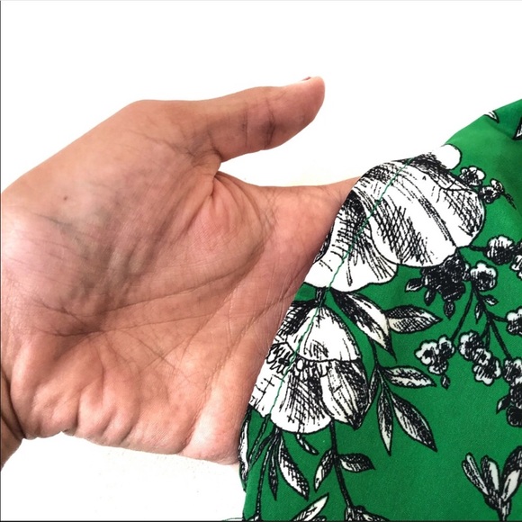 Mimi Chica Green Floral Sleeveless Mini Dress - Picture 4 of 7